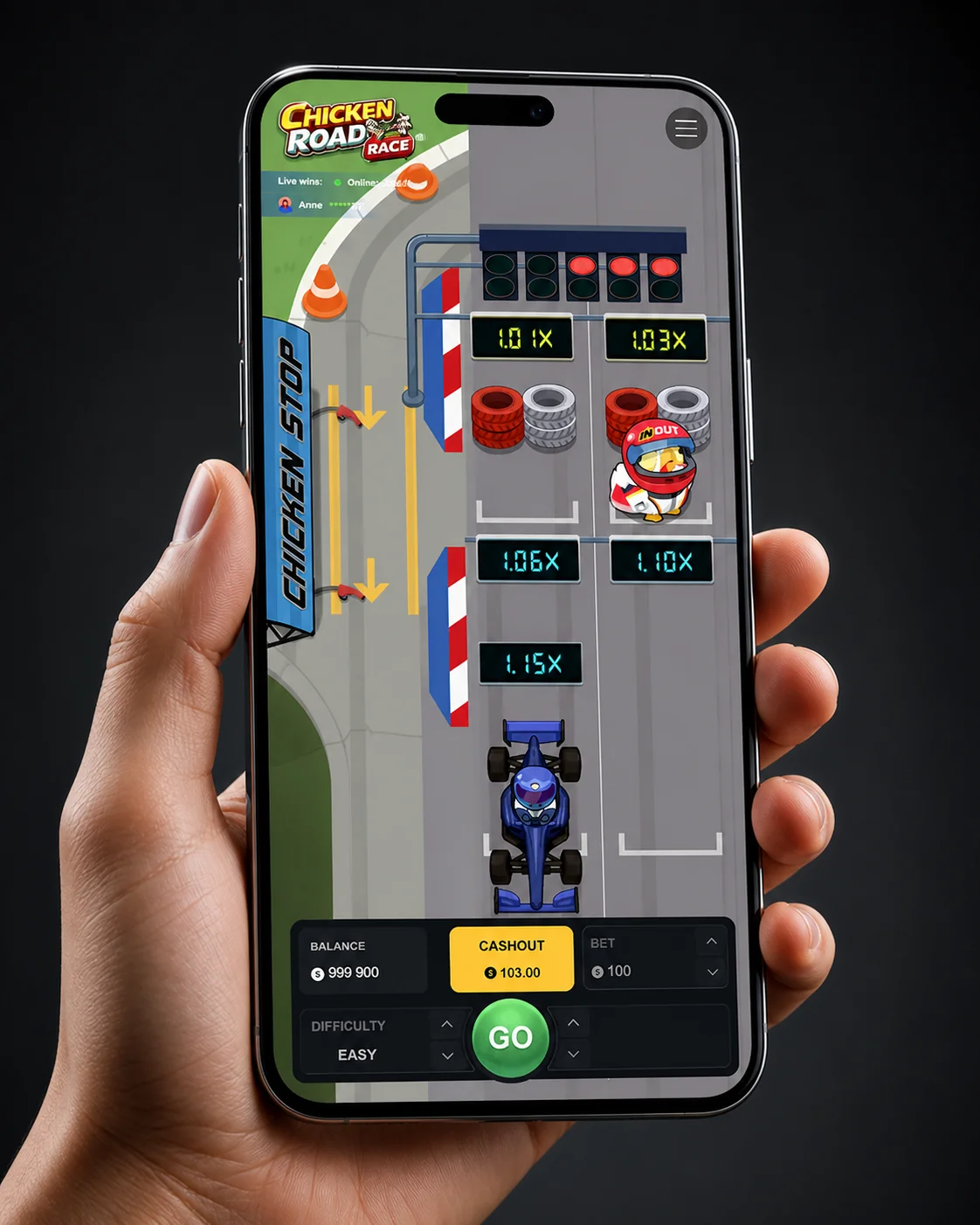 Chicken Road Gra gameplay